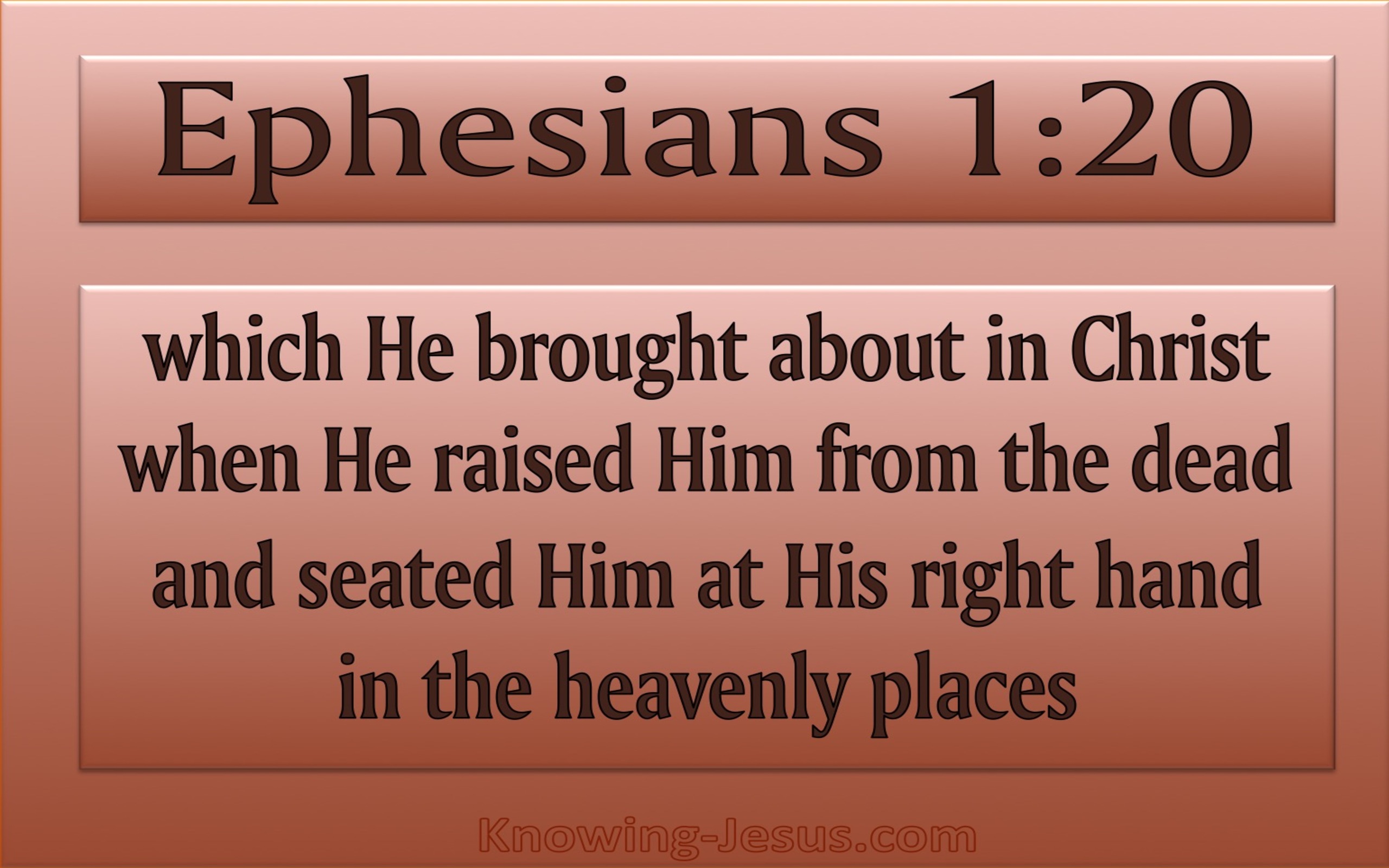 Ephesians 1:20 God Raised Him From The Dead (pink)